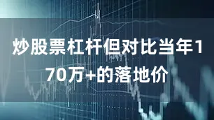 炒股票杠杆但对比当年170万+的落地价